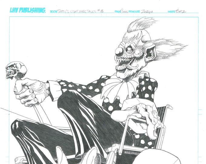 Taffy T. Clown Original Cover Art Issue 3 Comic Book