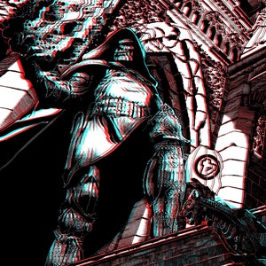 Dr. Doom 3D Poster 11 x 17 &#39;&#39; mit 3D Brille