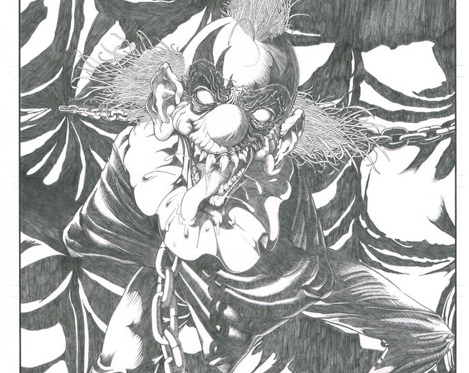 Taffy T. Clown Original Cover Art Issue 1 Comic Book