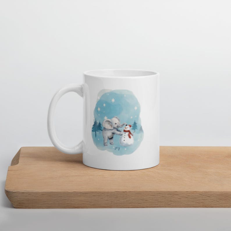 Wanna Build a Snowman Elephant Mug