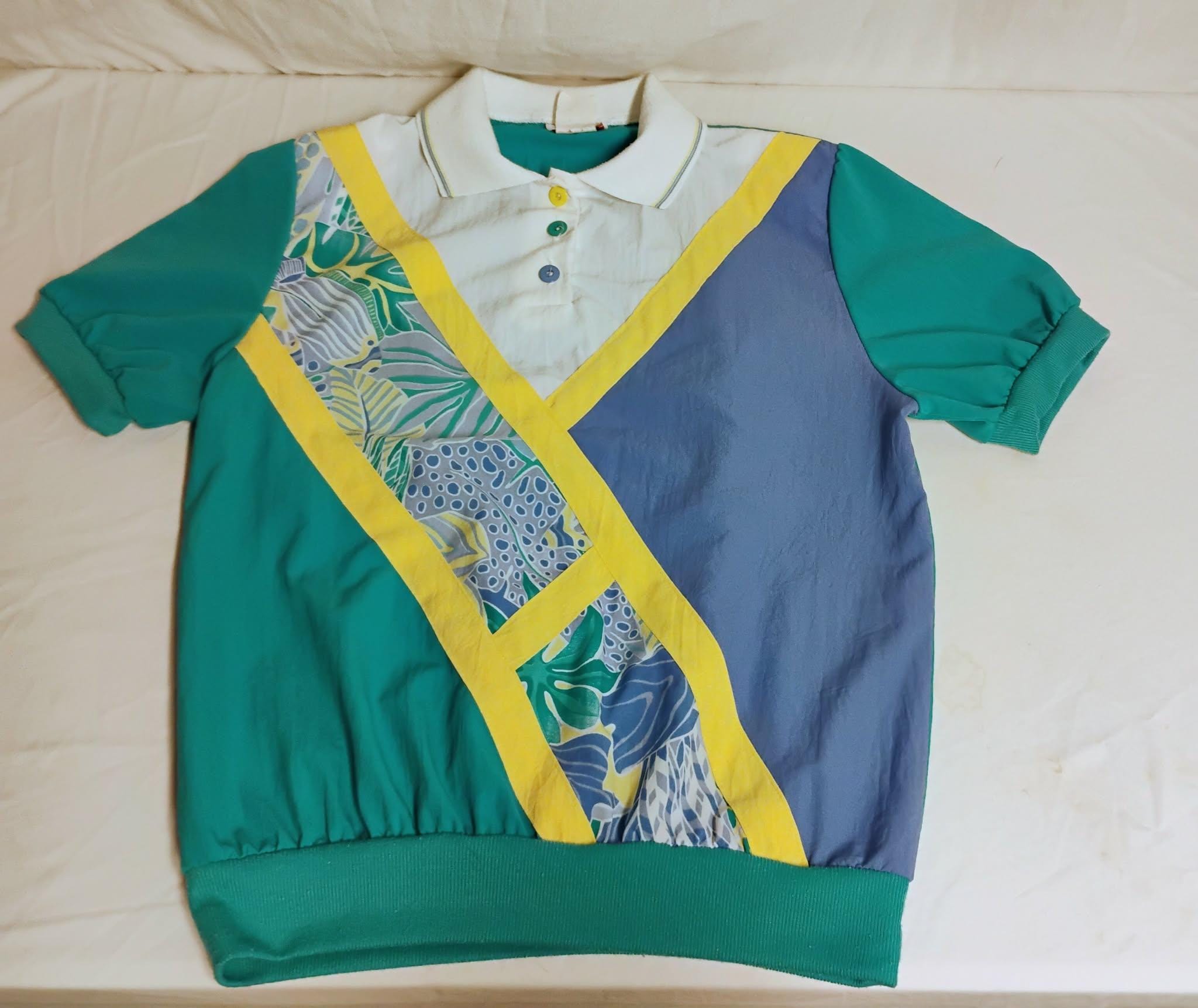 90s Geometric Polo - Etsy