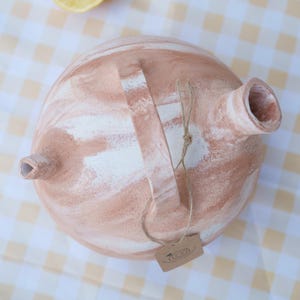 Brocca d'acqua in ceramica fatta a mano, collezione limitata, arredamento mediterraneo, ceramica spagnola