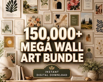 150,000+ Printable Wall Art Bundle – The Ultimate Wall Art Library | Commercial License, MRR & PLR Included | Start Your Own Art Business