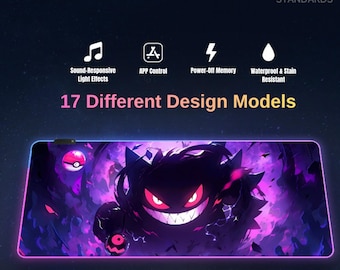 RGB LED Gaming Desk Mat with App Control | Extended Mouse Pad 900x400 | Waterproof Non-Slip Keyboard Mat