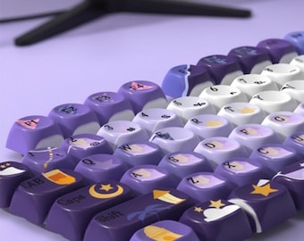 Dream Castle MOA Keycap Set | Theme Mechanical Keyboard Keycaps | PBT Dye Sublimation Keycaps