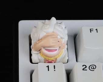 Sun God Anime Artisan Keycaps | Pirate Character Mechanical Keyboard Keycap | Custom RGB Gamer Keycap