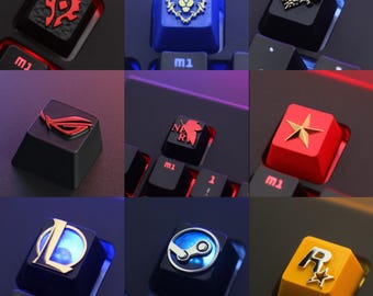 Artisan Metal Keycaps | Gaming Emblem ESC Key | Custom Zinc Alloy Keycap | MX Switch