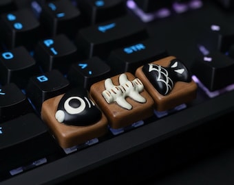 Fish Artisan Keycap Set (3 Pieces) | Mechanical Keyboard Keycaps | Custom RGB Gamer Keycap Set