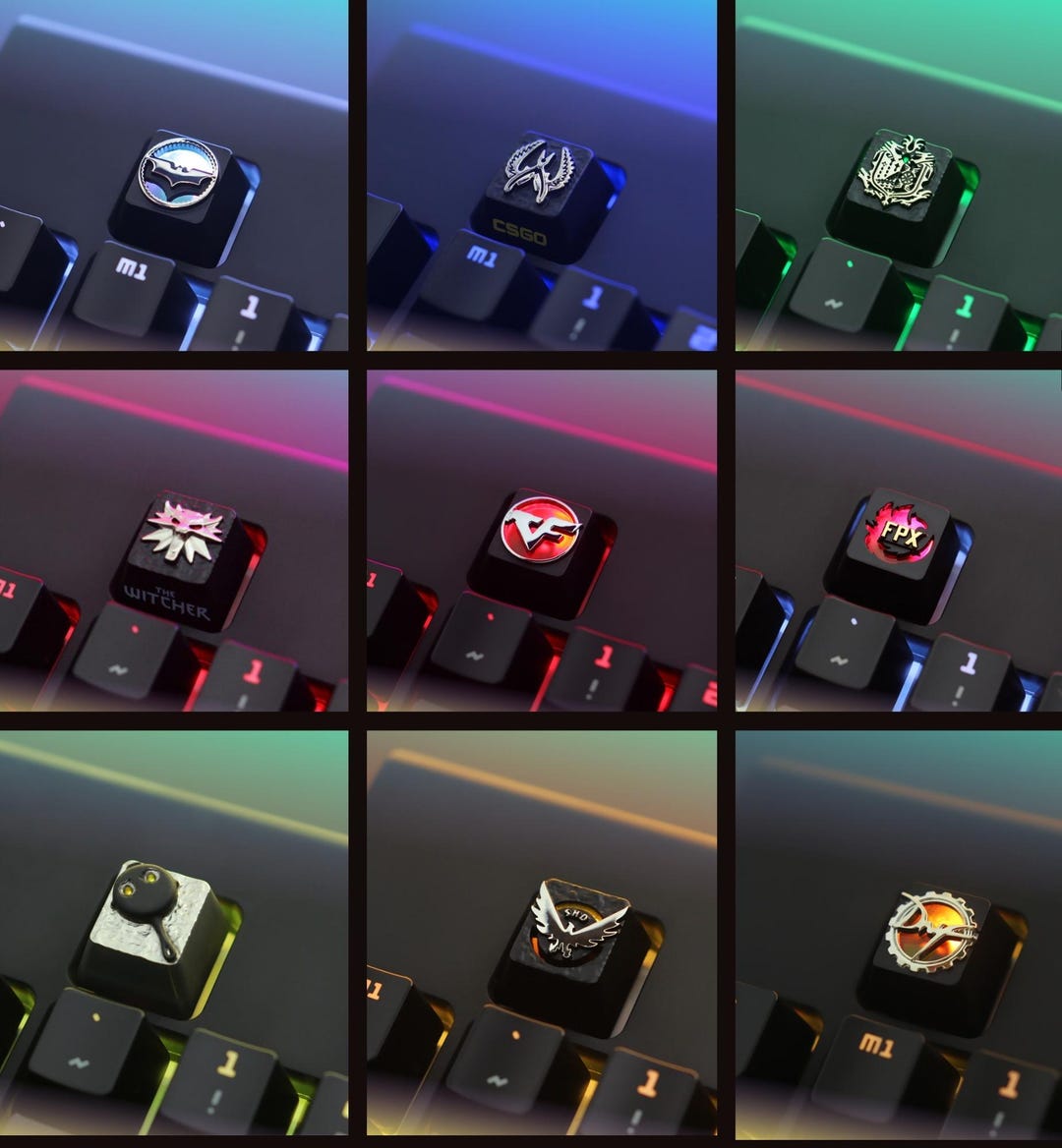 Gaming Metal Artisan Keycap | Custom ESC Key for Mechanical Keyboard ...