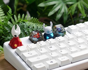 Hollow Knight Artisan Keycap | Handmade Resin Gaming Keycap | Horned Character Keyboard Keycaps