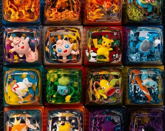 Creature Resin Artisan Keycap Set | RGB Mechanical Keyboard Key Caps | Handmade Style Gaming Keyboard