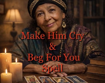 Hechizo para que llore y ruegue por ti: poderoso ritual de devoción y obsesión amorosa
