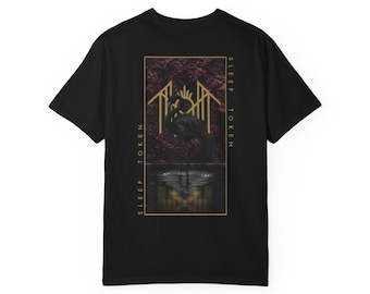 Dark Aesthetic Bird Shirt, Gothic Nature Shirt, Minimal Front Back Print, Alternative Streetwear, Sleep Token Inspired