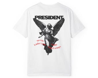 President Band Metalcore Angel Shirt | Gothic Cross Graphic Tee