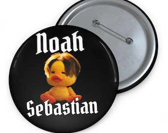 Noah Sebastian Duck Button | Alternative Music Meme Pin | Emo Gothic Badge