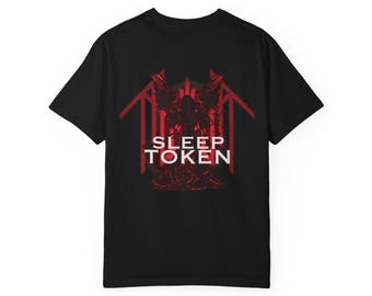 Dark Angel Shirt, Masked Metal Band Inspired Tee, Gothic Red Angel Graphic Shirt, Alternative Streetwear, Sleep Token Inspired Aesthetic