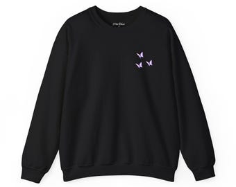 Dark Fantasy Dagger Sweatshirt | Silver Sword & Butterfly Design | Morally Grey Romance Aesthetic | Bookish Graphic Pullover