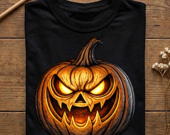 Scary Pumpkin Shirt, Jack O Lantern Halloween Tee, Vintage Pumpkin Graphic, Spooky Fall Sweatshirt for Men Women, Halloween Gift