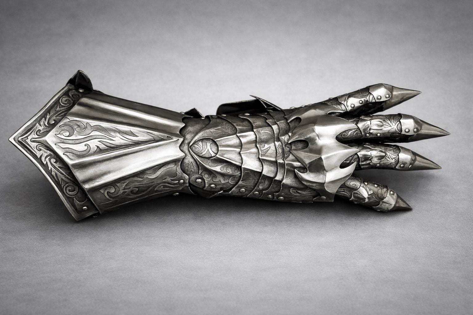 Etched Steel Gauntlets: Medieval Nazgul Gothic Cosplay Armor Gloves - Etsy