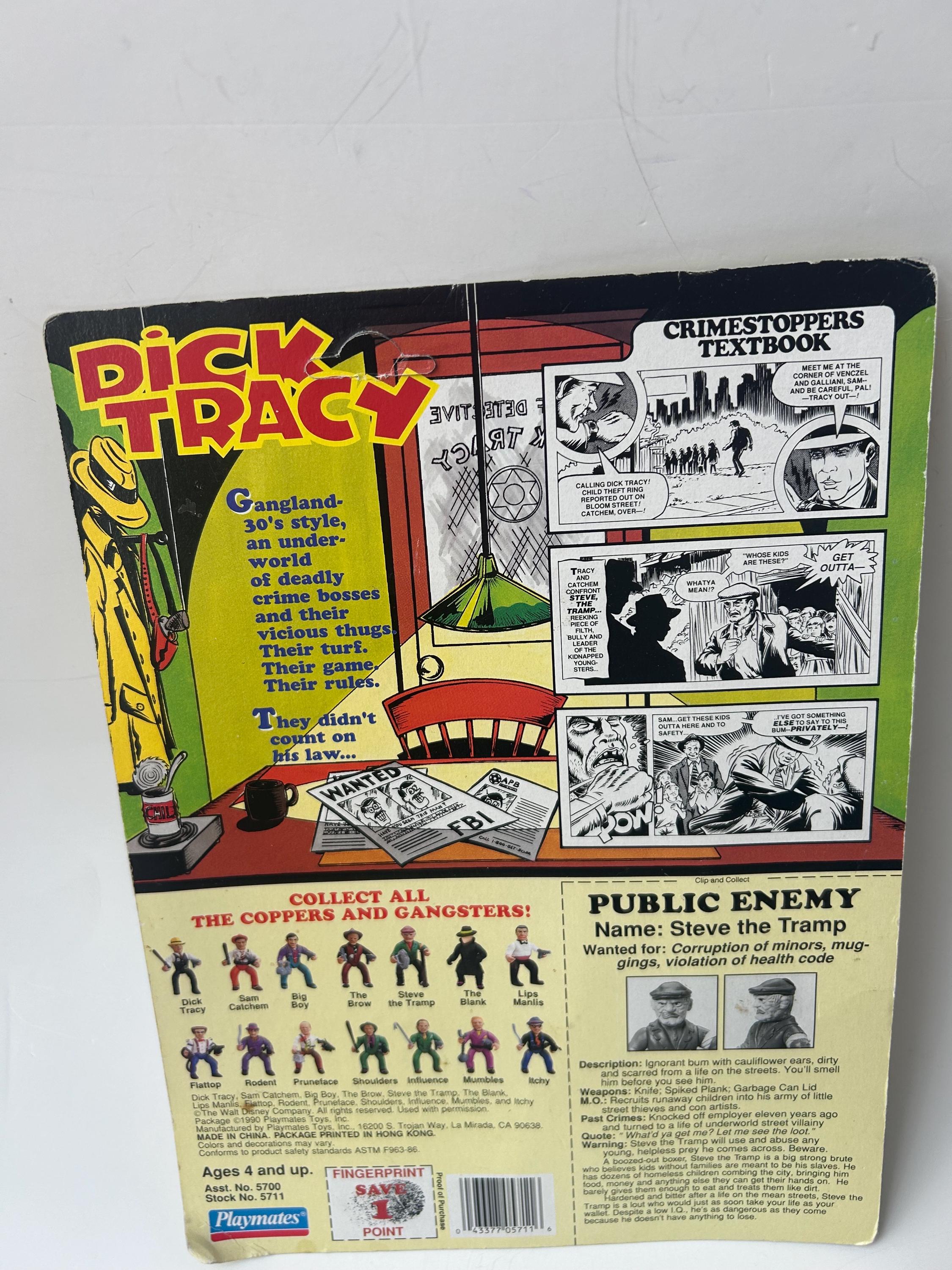 Vintage 1990 Dick Tracy Movie Action Figure NIP “steve the Tramp