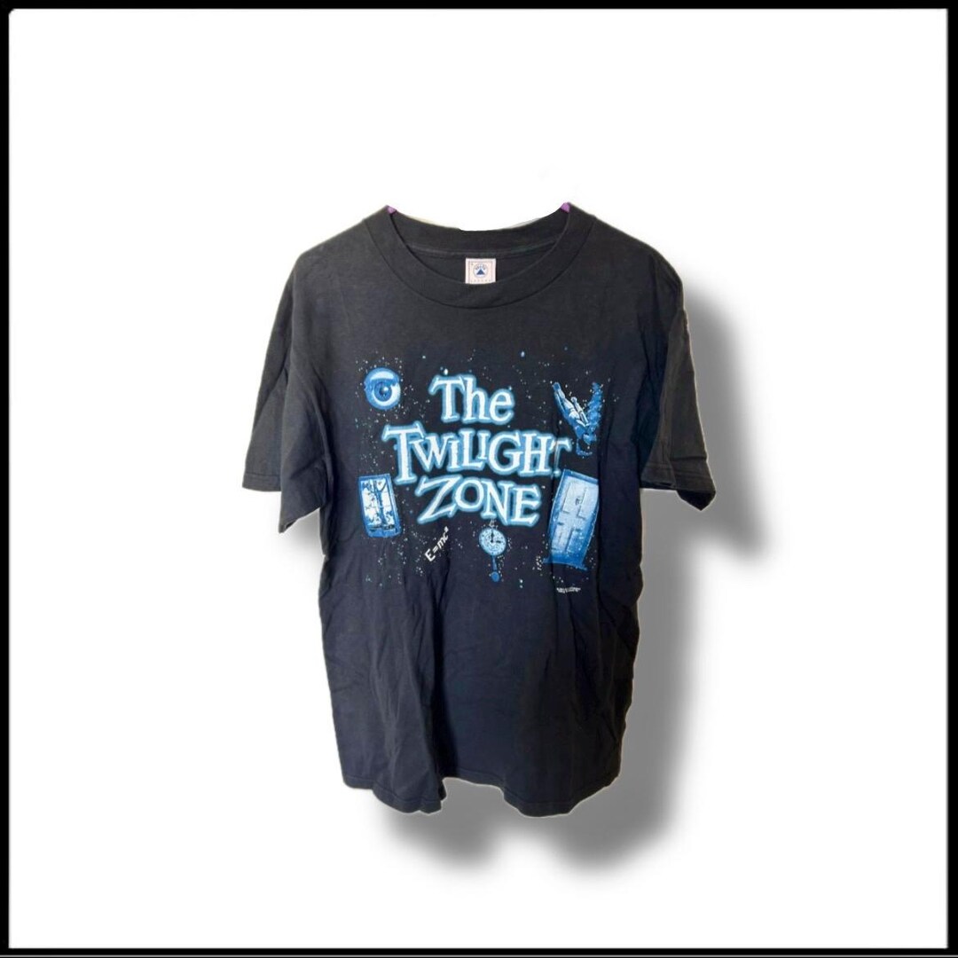 90's ''The TWILIGHT ZONE'' プリントTシャツ 90's TULTEX ''The TWILIGHT ZONE'' プリントTシャツ ブラック 表記(L