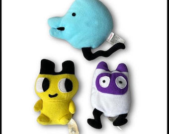 Lot Of 3 Vintage Tamagotchi Bandai Bean Pets 1997