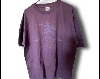 Vintage Purple 1997 Anheuser Busch T-Shirt Sz XL Columbus, Ohio Single Stitch