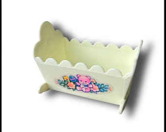 Vintage 1984 My Little Pony G1 Yellow LULLABY NURSERY Cradle Crib