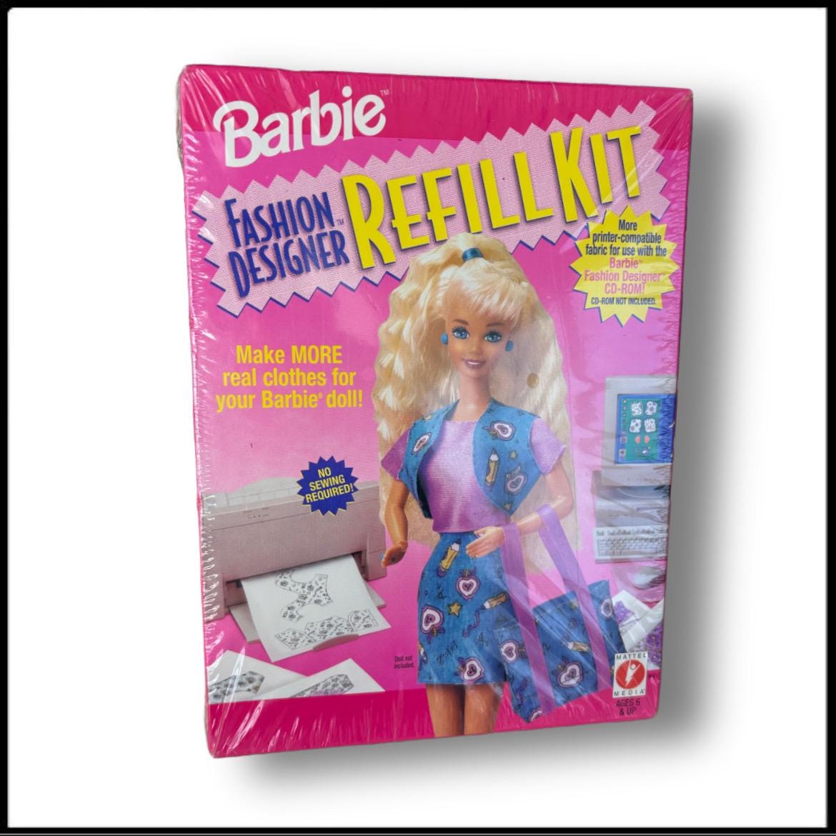 NIB Vintage 1996 Barbie “fashion Designer Refill Kit” for Fashion Designer CD-ROM