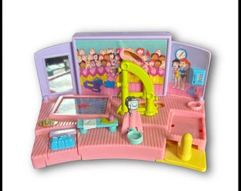 Vintage 1999  Polly Pocket Gym Turnfest Uneven Parallel Bars Gymnastics Mattel