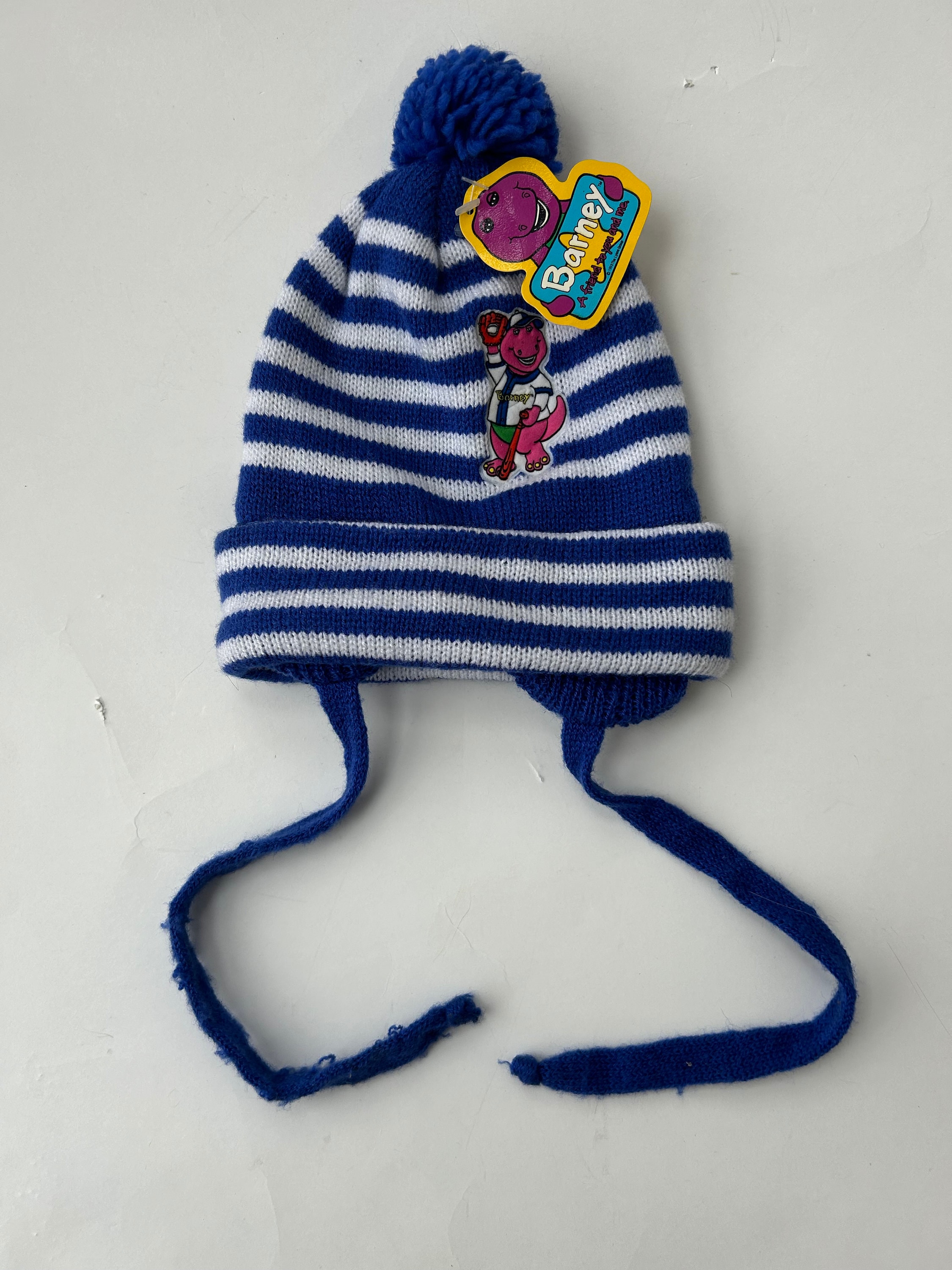 Childs Vintage Barney Hat / Toboggan Hat / Winter Hat / 90s - Etsy