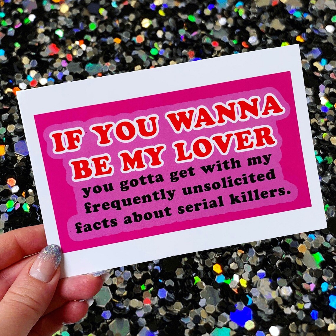 If You Wanna Be My Lover übersetzung If You Wanna Be My Lover Postcard / True Crime /spice Girls / | Etsy