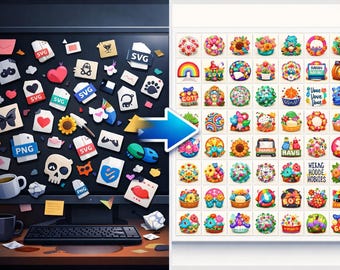 Etsy Bundle Vorschau Ersteller | Auto SVG PNG Collage Maker (für Windows)