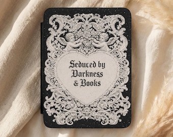 Funda para Kindle de estilo gótico oscuro romántico, cubierta con diseño de noche estrellada (compatible con Paperwhite de 7").