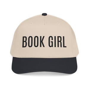 Embroidered Book Girl Baseball Cap, Reader BookTok Snapback Hat image 6