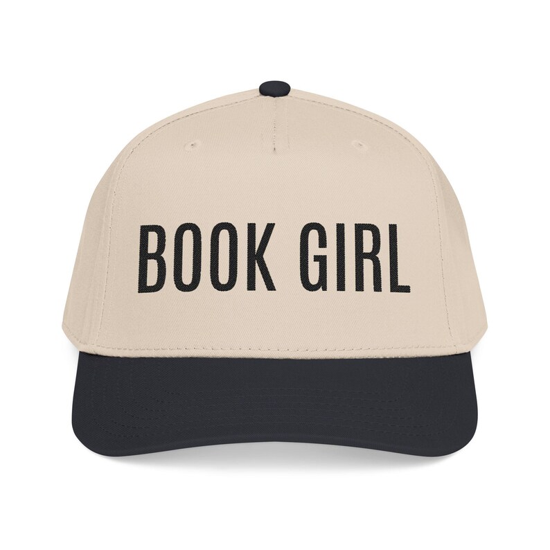 Embroidered Book Girl Baseball Cap, Reader BookTok Snapback Hat image 6