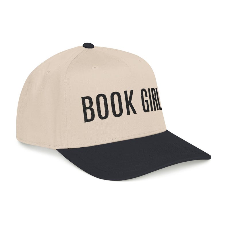 Embroidered Book Girl Baseball Cap, Reader BookTok Snapback Hat image 8