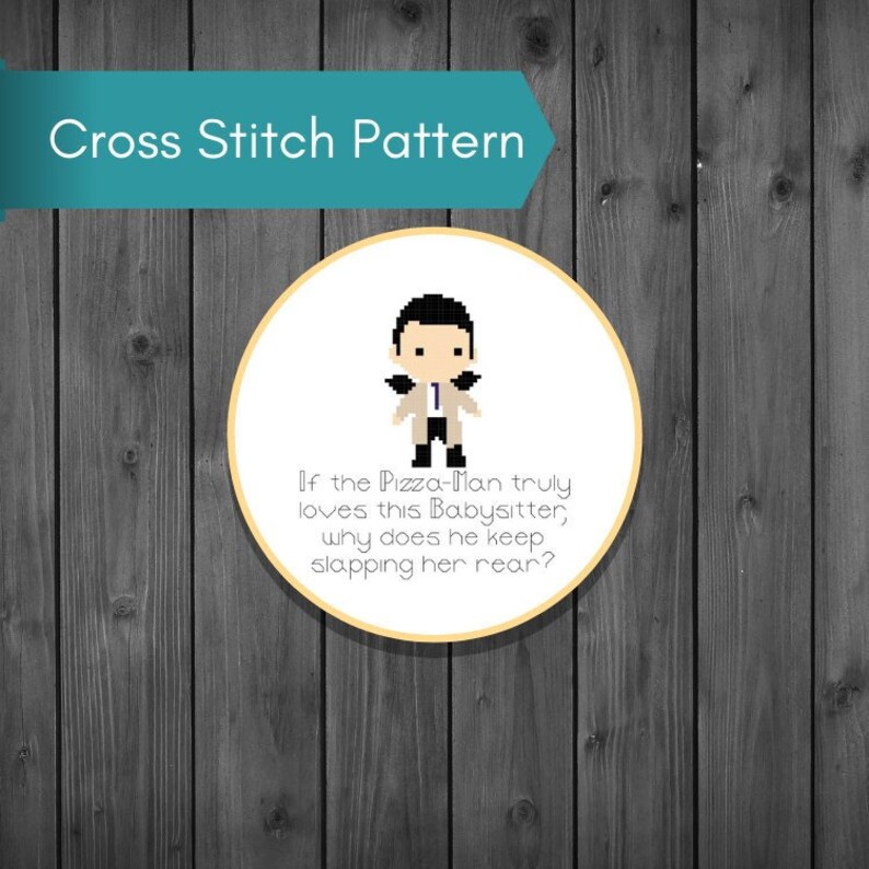 Castiel Watches Porn PDF Cross Stitch Pattern