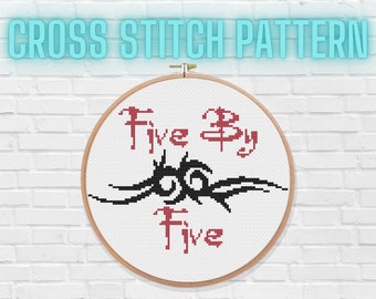 Five by Five PDF Cross Stitch Pattern