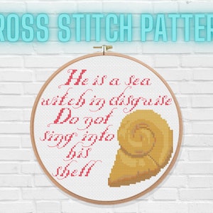 He is a Sea Witch in Disguise! PDF Cross Stitch Pattern