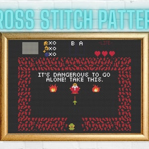 It&#39;s Dangerous to Go Alone! Take This Cross Stitch Pattern