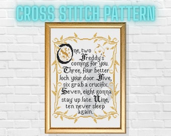 Nightmare on Elm Street Cross Stitch Pattern