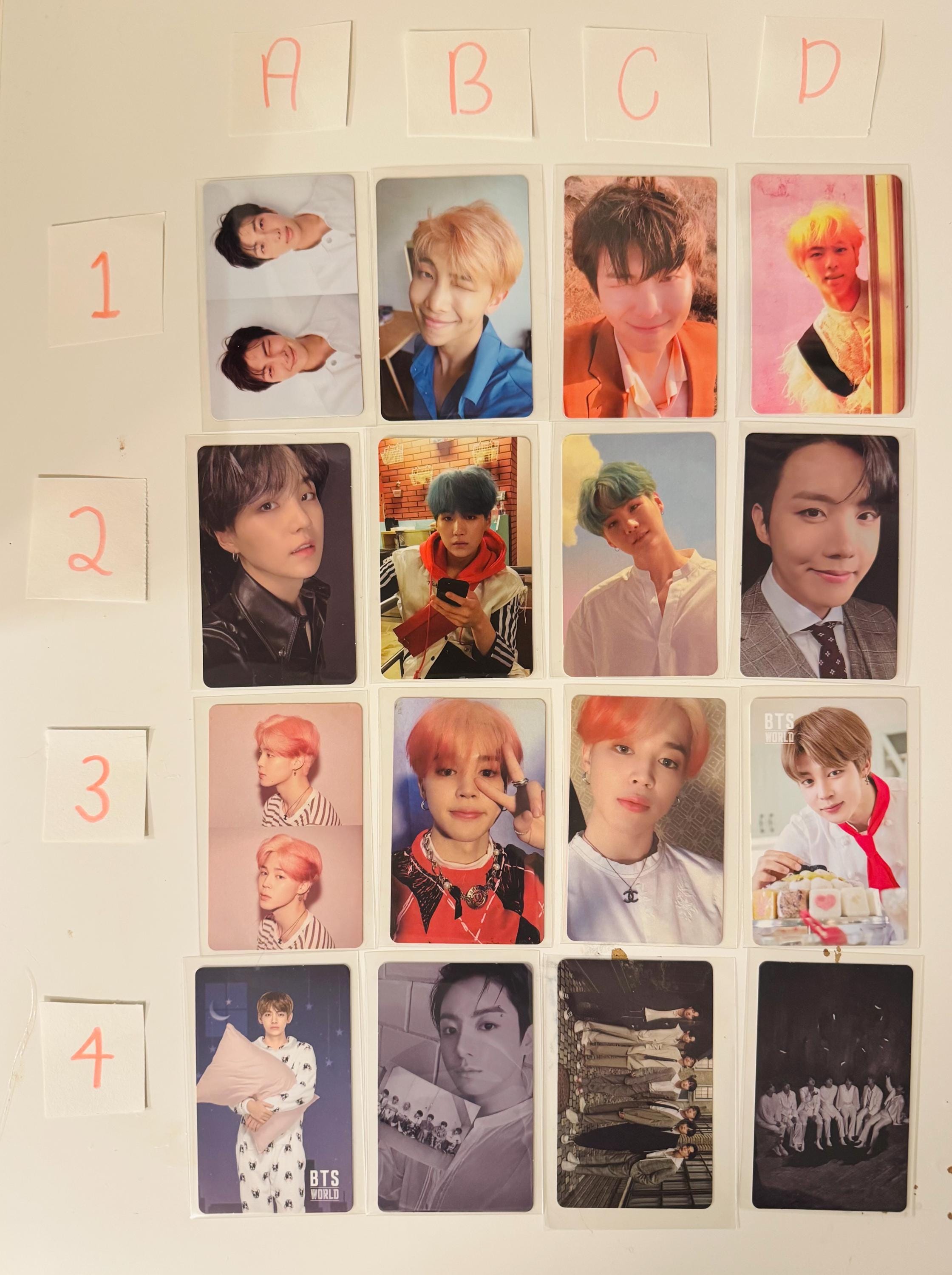 BTS Official Photocards From Various Albums - Etsy