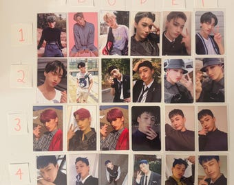 Tarjetas fotográficas oficiales exclusivas de ATEEZ SAN de varios álbumes