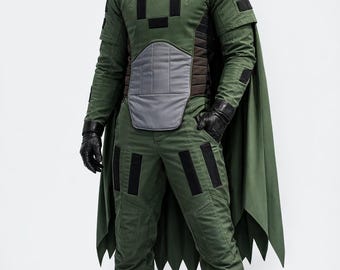 Ręcznie robiony kostium zbroi galaktycznego żołnierza, strój pilota rebeliantów, cosplay na konwent Sci Fi Comic Con.