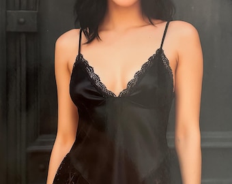 Camisón de encaje negro (S/M)