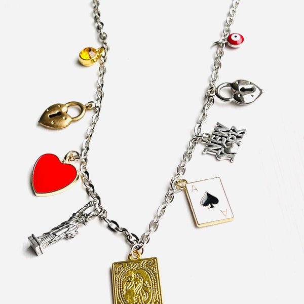 Collier de charme de New York, colliers de charme de New York, cadeaux sur le thème de New York, collier de New York