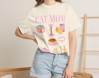 Katzenmama T-Shirt | Katzen Spielzeug und Zubehör T-Shirt