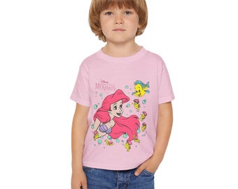 Ariel and Flounder Little Mermaid Toddler T-shirt | Disney Toddler Tee