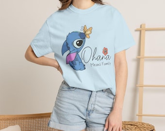 Ohana bedeutet Familie Stitch Aloha Hawaii T-shirt | Disney Urlaub Passend